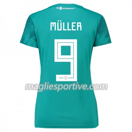 Completo Calcio Germania Müller 9 Donna Divisa Trasferta Mondiali 2018